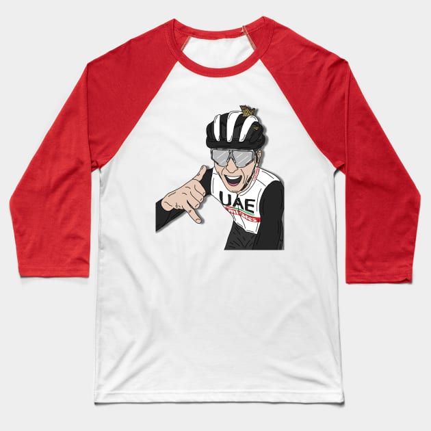 Tadej Pogacar Champion Amstel Gold Race Baseball T-Shirt by p3p3ncil